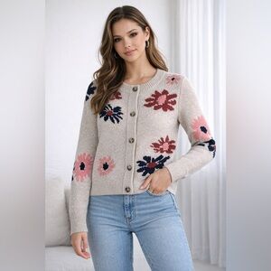 NWT Devoted Floral Cardigan | Cozy Knit Sweater